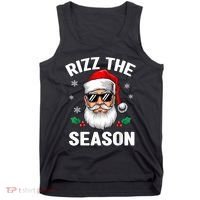 Rizz The Season Santa Funny Christmas Tank Top thumb 0