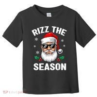 Rizz The Season Santa Funny Christmas Toddler T-Shirt thumb 0