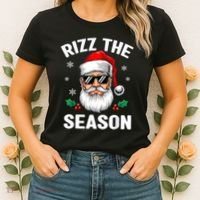 Rizz The Season Santa Funny Christmas Women's T-Shirt thumb 2