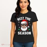 Rizz The Season Santa Funny Christmas Women's T-Shirt thumb 4