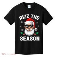 Rizz The Season Santa Funny Christmas Kids T-Shirt thumb 0