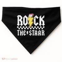 Rock The Staar Motivational Testing Day For Teacher Student USA-Made Doggie Bandana thumb 0