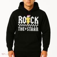Rock The Staar Motivational Testing Day For Teacher Student Hoodie thumb 2