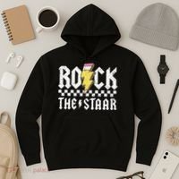 Rock The Staar Motivational Testing Day For Teacher Student Hoodie thumb 3