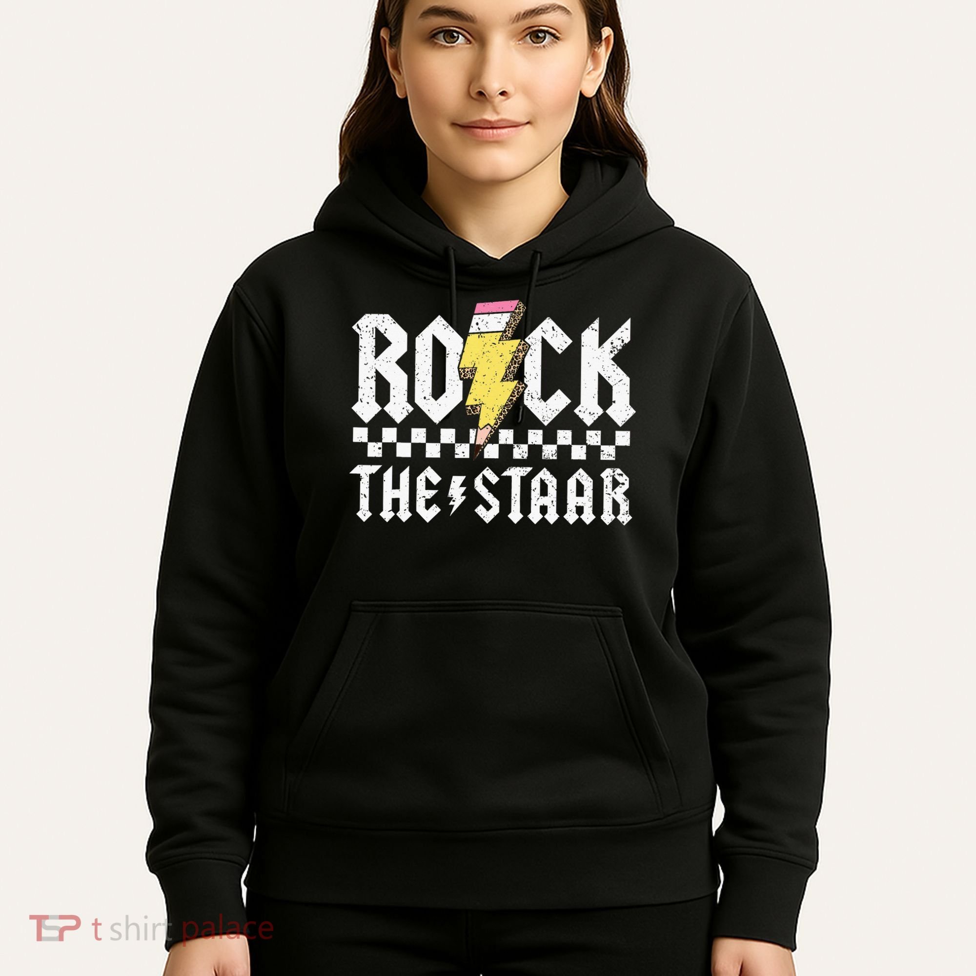 Rock The Staar Motivational Testing Day For Teacher Student Hoodie