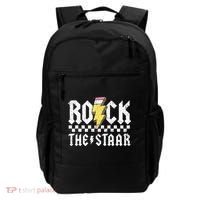 Rock The Staar Motivational Testing Day For Teacher Student Backpack thumb 0