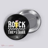 Rock The Staar Motivational Testing Day For Teacher Student Button thumb 0