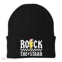 Rock The Staar Motivational Testing Day For Teacher Student Beanie thumb 0