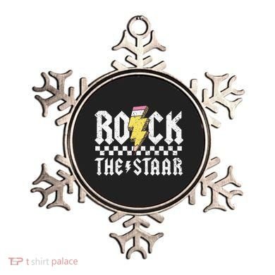 Rock The Staar Motivational Testing Day For Teacher Student Ornament