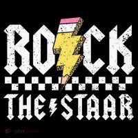 Rock The Staar Motivational Testing Day For Teacher Student Baby Bodysuit thumb 2