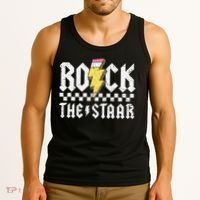Rock The Staar Motivational Testing Day For Teacher Student Tank Top thumb 3