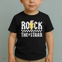 Rock The Staar Motivational Testing Day For Teacher Student Toddler T-Shirt thumb 2