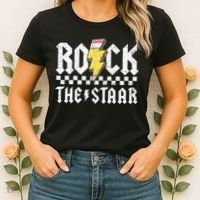 Rock The Staar Motivational Testing Day For Teacher Student Women's T-Shirt thumb 2