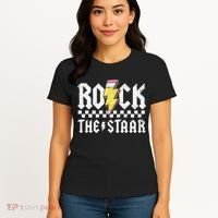 Rock The Staar Motivational Testing Day For Teacher Student Women's T-Shirt thumb 4