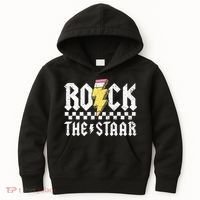 Rock The Staar Motivational Testing Day For Teacher Student Kids Hoodie thumb 0