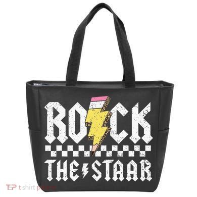 Rock The Staar Motivational Testing Day For Teacher Student Tote Bag