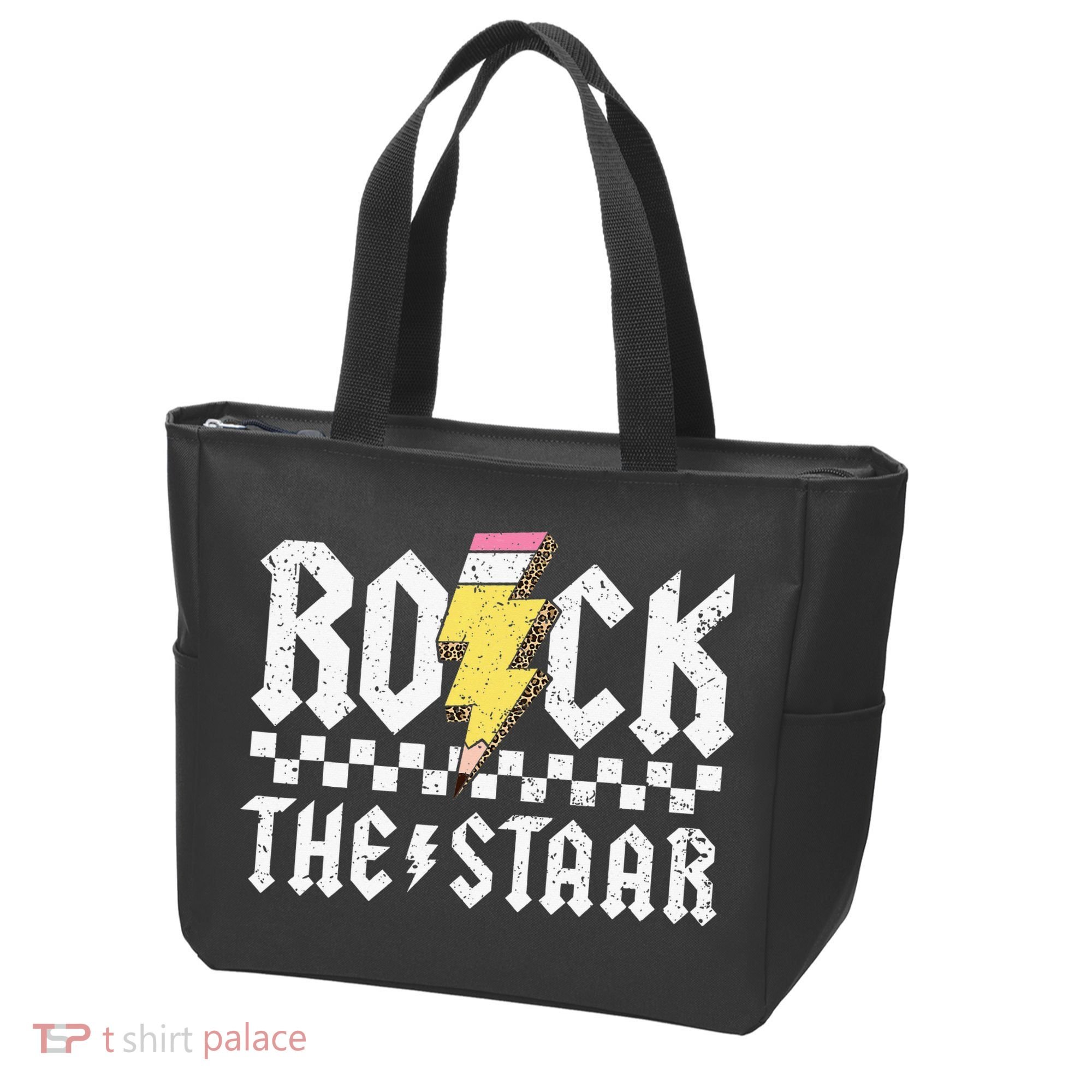 Rock The Staar Motivational Testing Day For Teacher Student Tote Bag