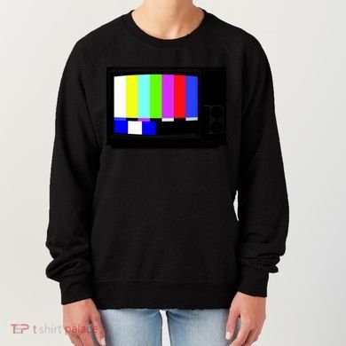 Retro TV Screen Colored Lines Women's Sweatshirt