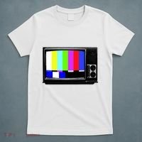 Retro TV Screen Colored Lines T-Shirt thumb 5