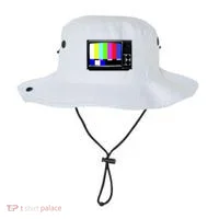 Retro TV Screen Colored Lines Bucket Hat thumb 0