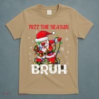 Rizz The Season Bruh Christmas Rizzmas Santa Claus Rizzler T-Shirt thumb 5