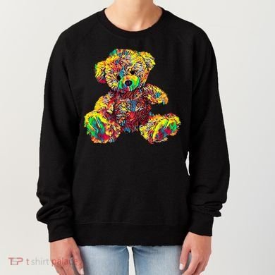 Rainbow Toy Stuffed Bear Women's Sweatshirt