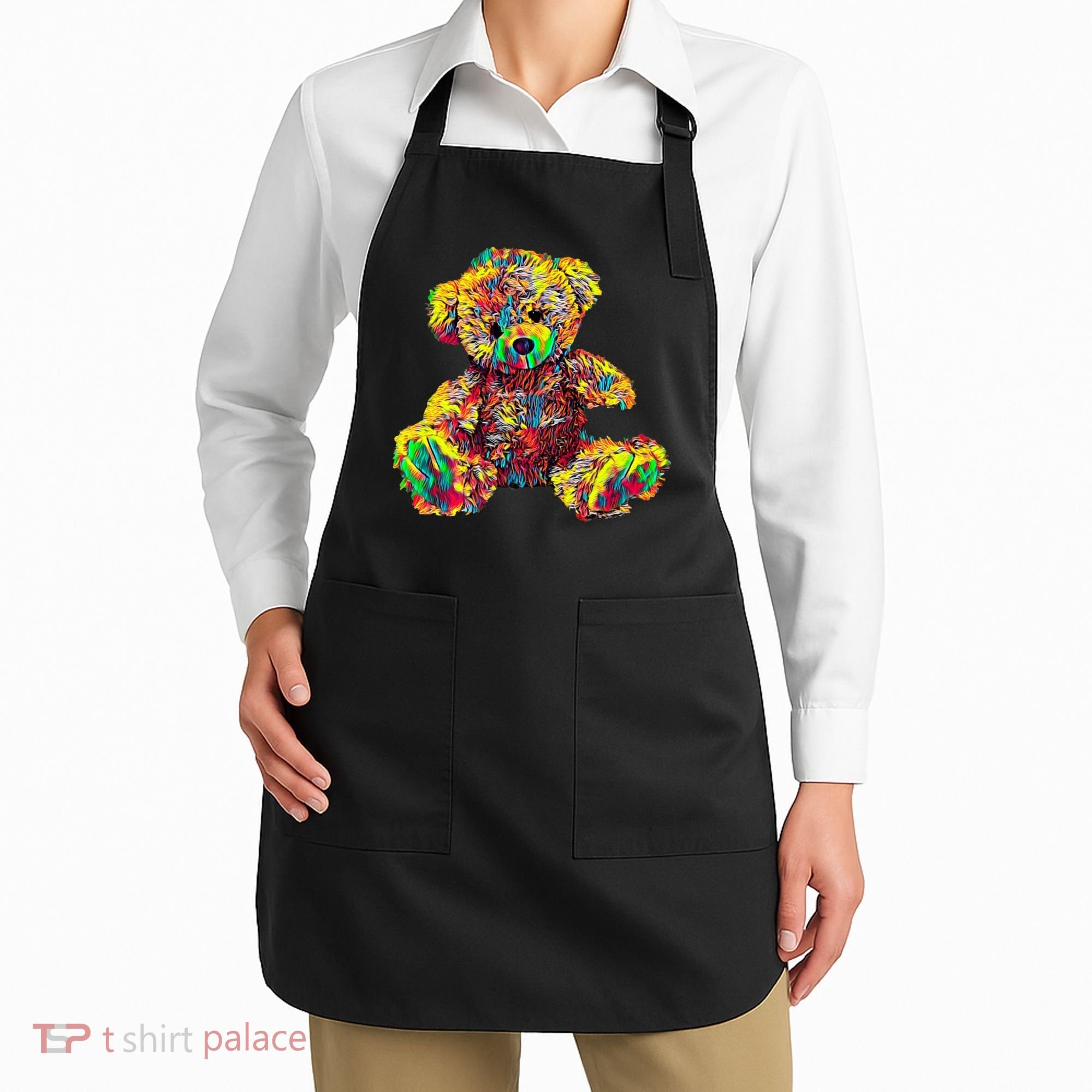 Rainbow Toy Stuffed Bear Apron