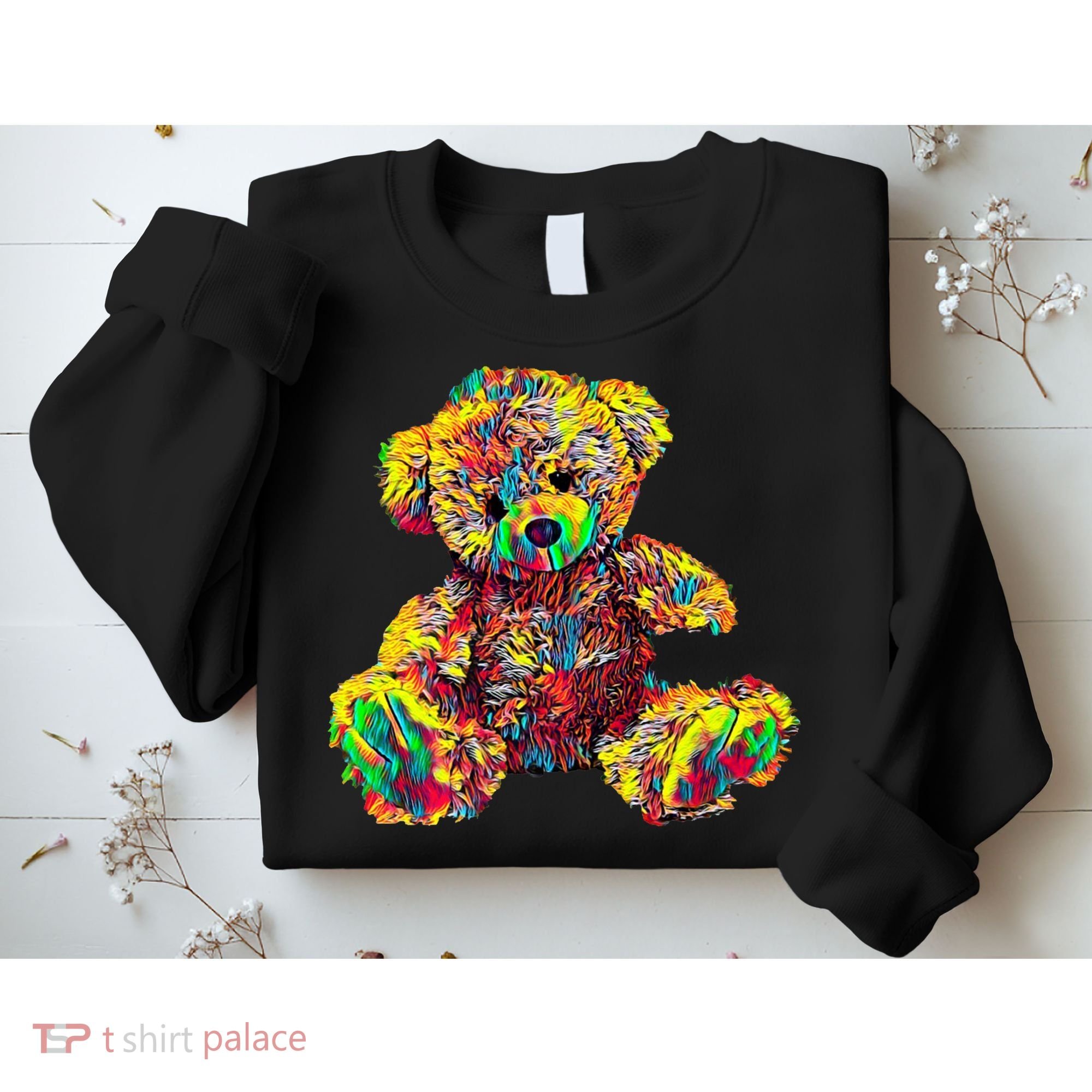 Rainbow Toy Stuffed Bear Sweatshirt