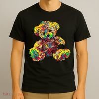 Rainbow Toy Stuffed Bear T-Shirt thumb 3