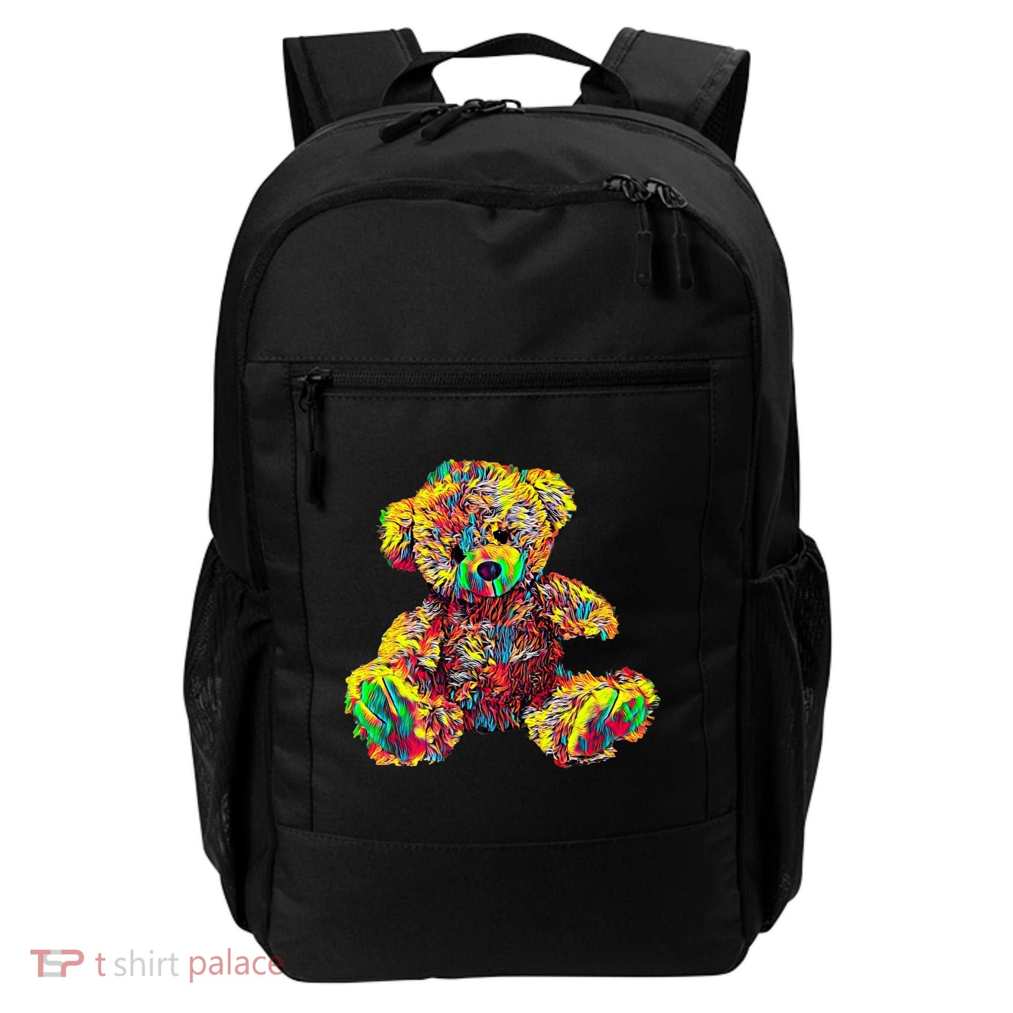 Rainbow Toy Stuffed Bear Backpack