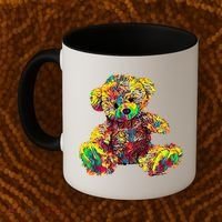 Rainbow Toy Stuffed Bear Coffee Mug thumb 2