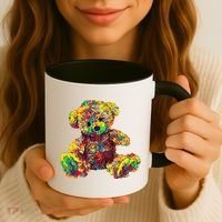 Rainbow Toy Stuffed Bear Coffee Mug thumb 3