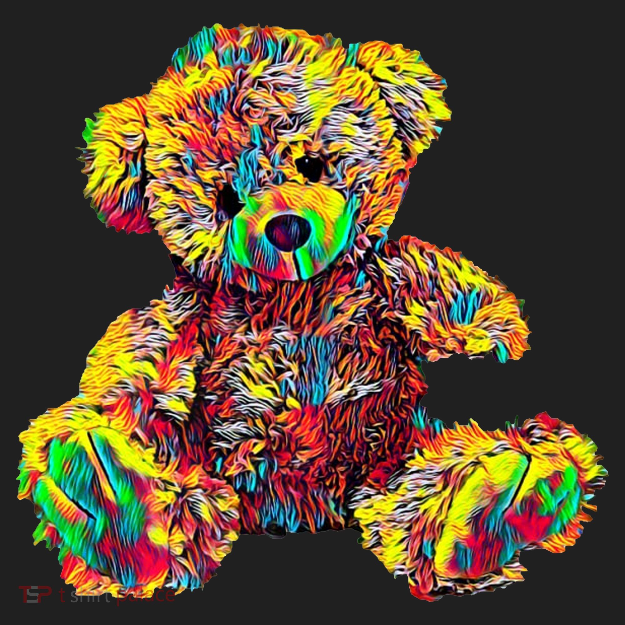 Rainbow Toy Stuffed Bear Beanie