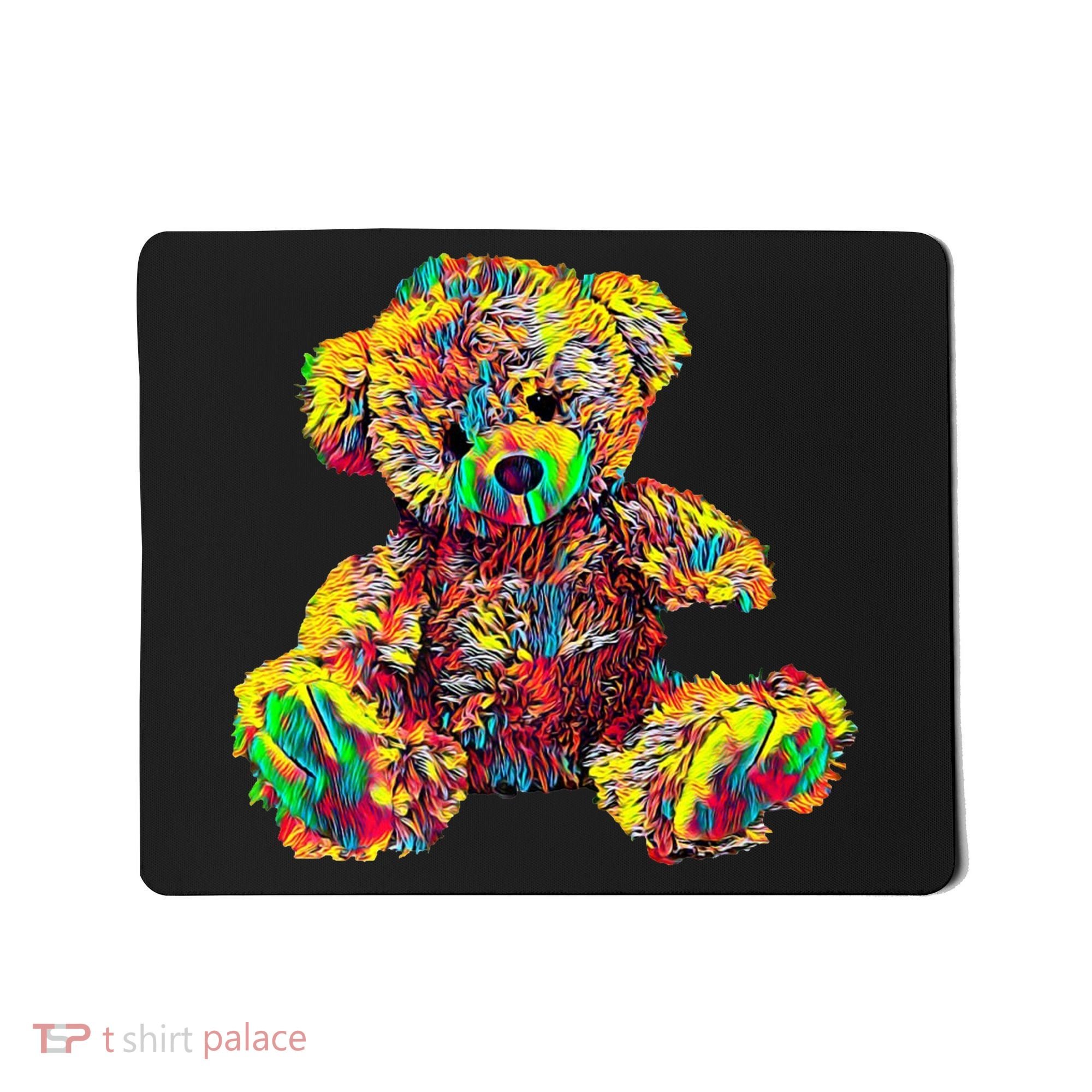 Rainbow Toy Stuffed Bear Mousepad