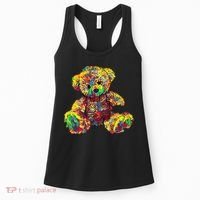 Rainbow Toy Stuffed Bear Women's Tank Top thumb 0