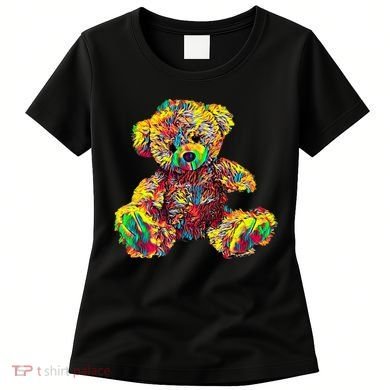 Rainbow Toy Stuffed Bear Women's T-Shirt