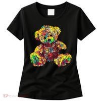 Rainbow Toy Stuffed Bear Women's T-Shirt thumb 0