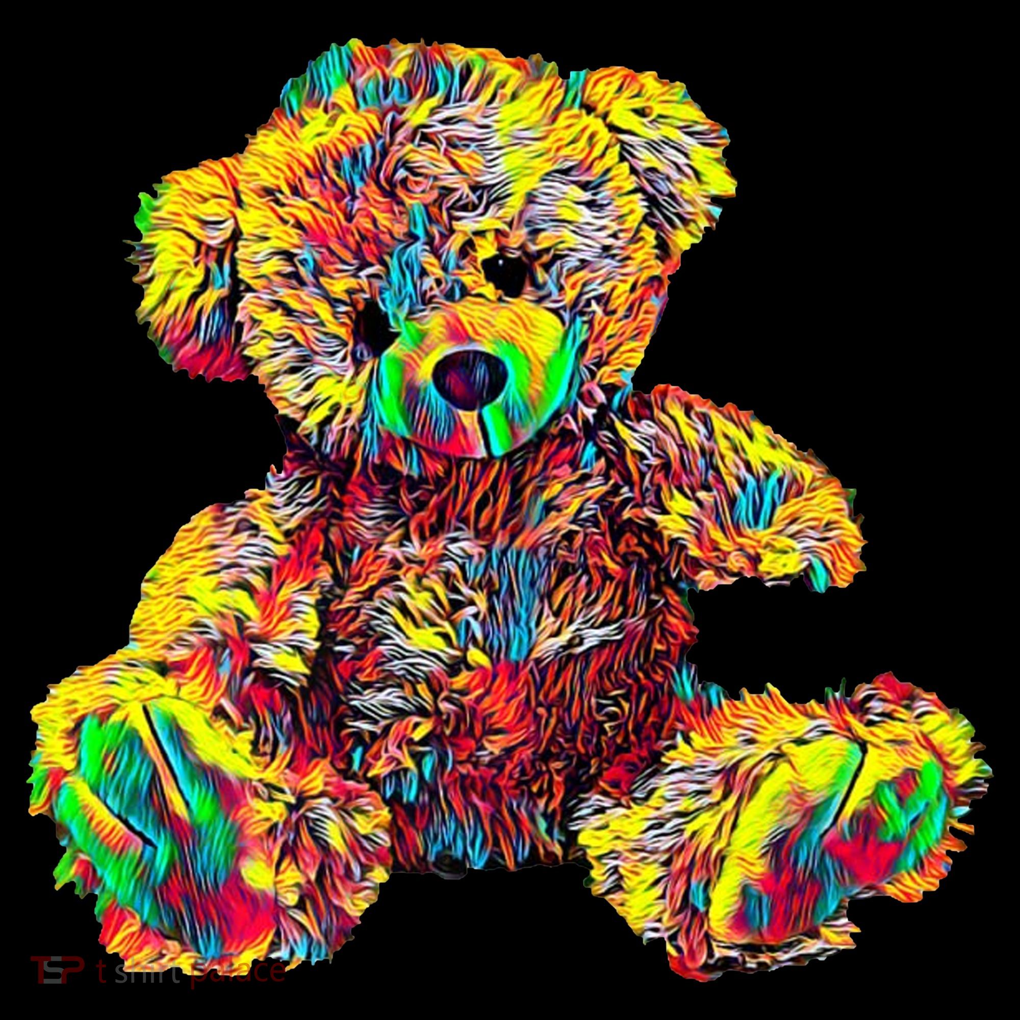 Rainbow Toy Stuffed Bear Kids Hoodie