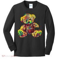 Rainbow Toy Stuffed Bear Kids Long Sleeve Shirt thumb 0