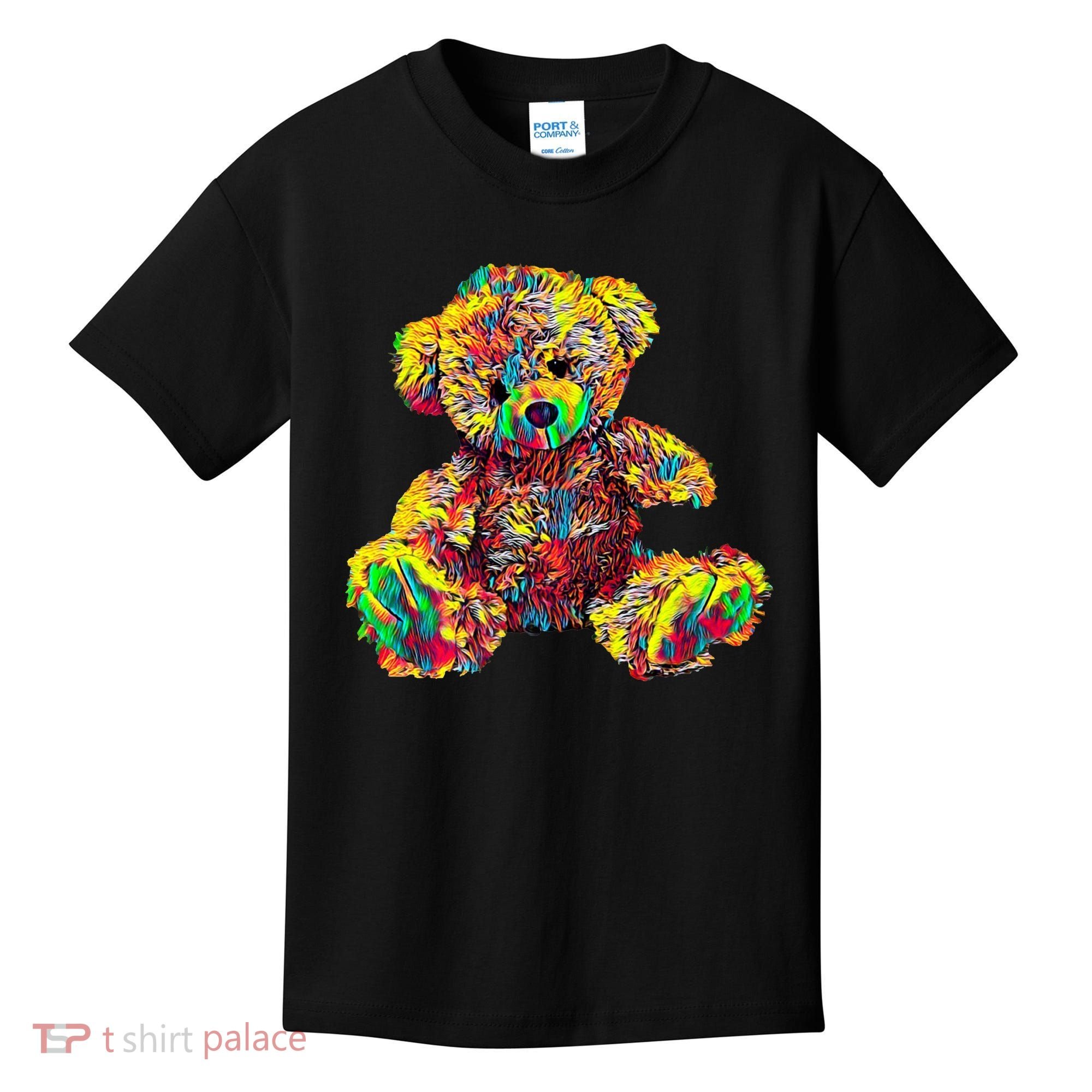 Rainbow Toy Stuffed Bear Kids T-Shirt