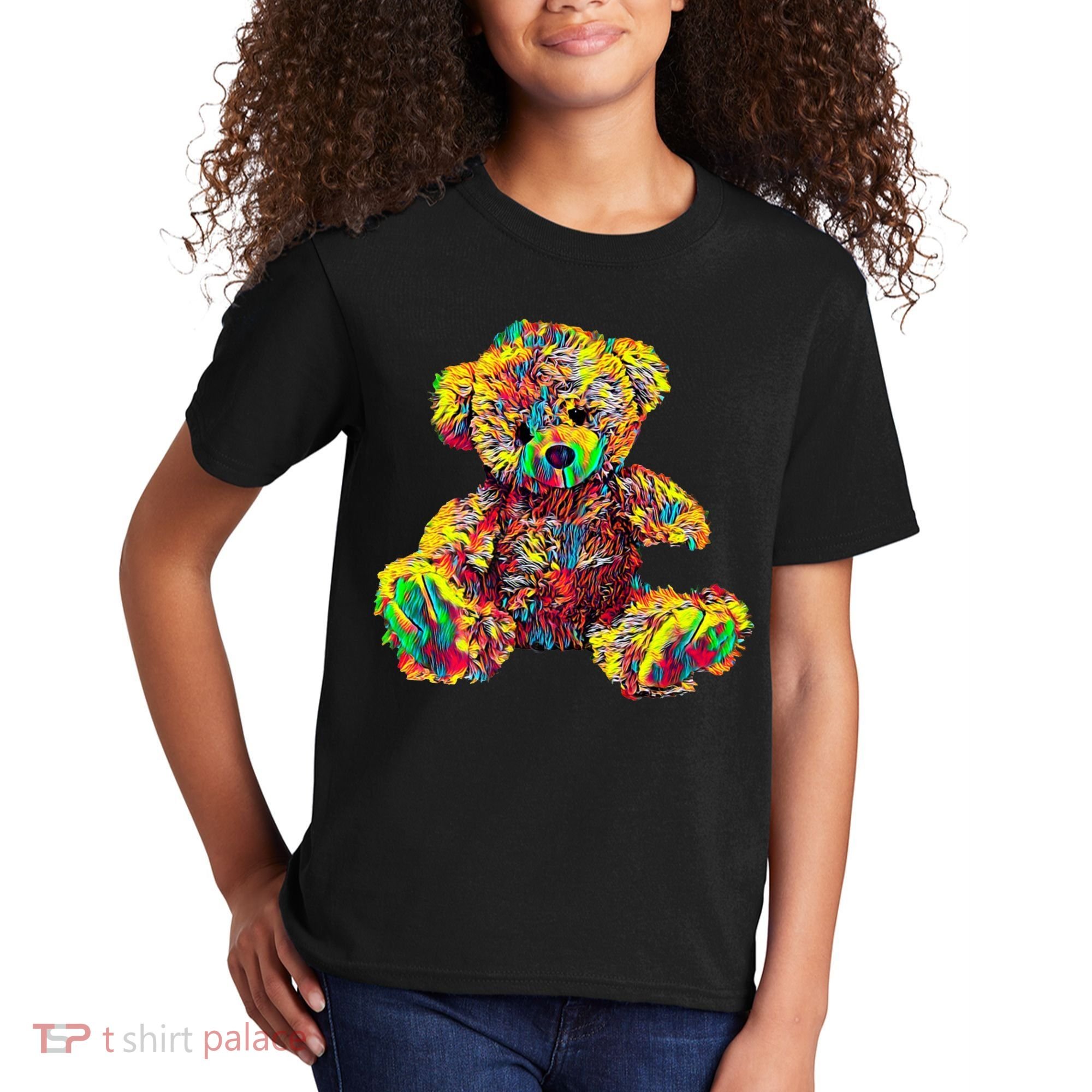 Rainbow Toy Stuffed Bear Kids T-Shirt
