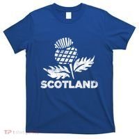 Retro Thistle Scottish Rugby Scotland Rugby Football Top Gift T-Shirt thumb 0