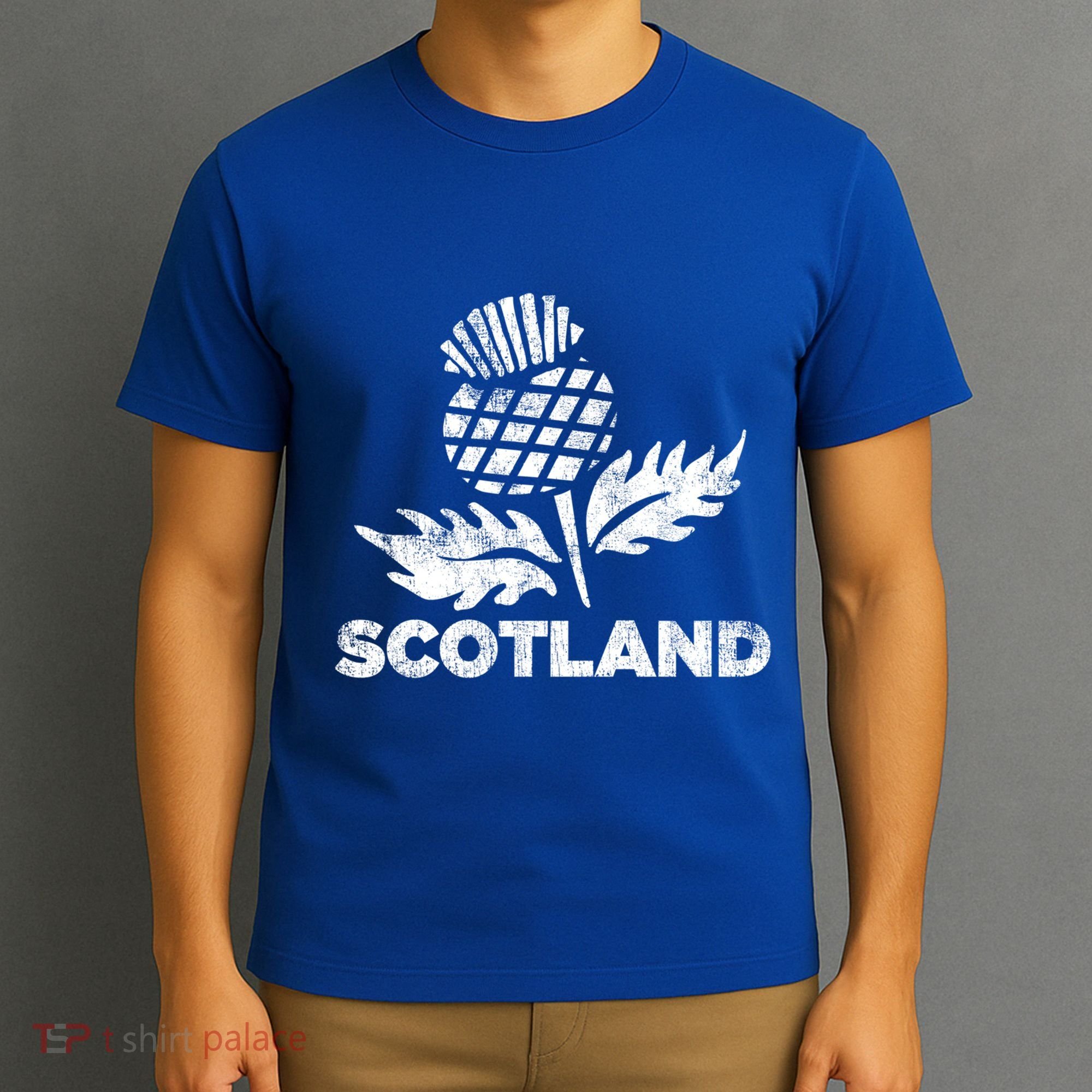 Retro Thistle Scottish Rugby Scotland Rugby Football Top Gift T-Shirt