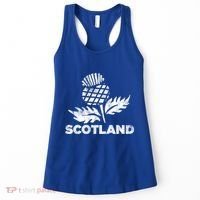 Retro Thistle Scottish Rugby Scotland Rugby Football Top Gift Women's Tank Top thumb 0