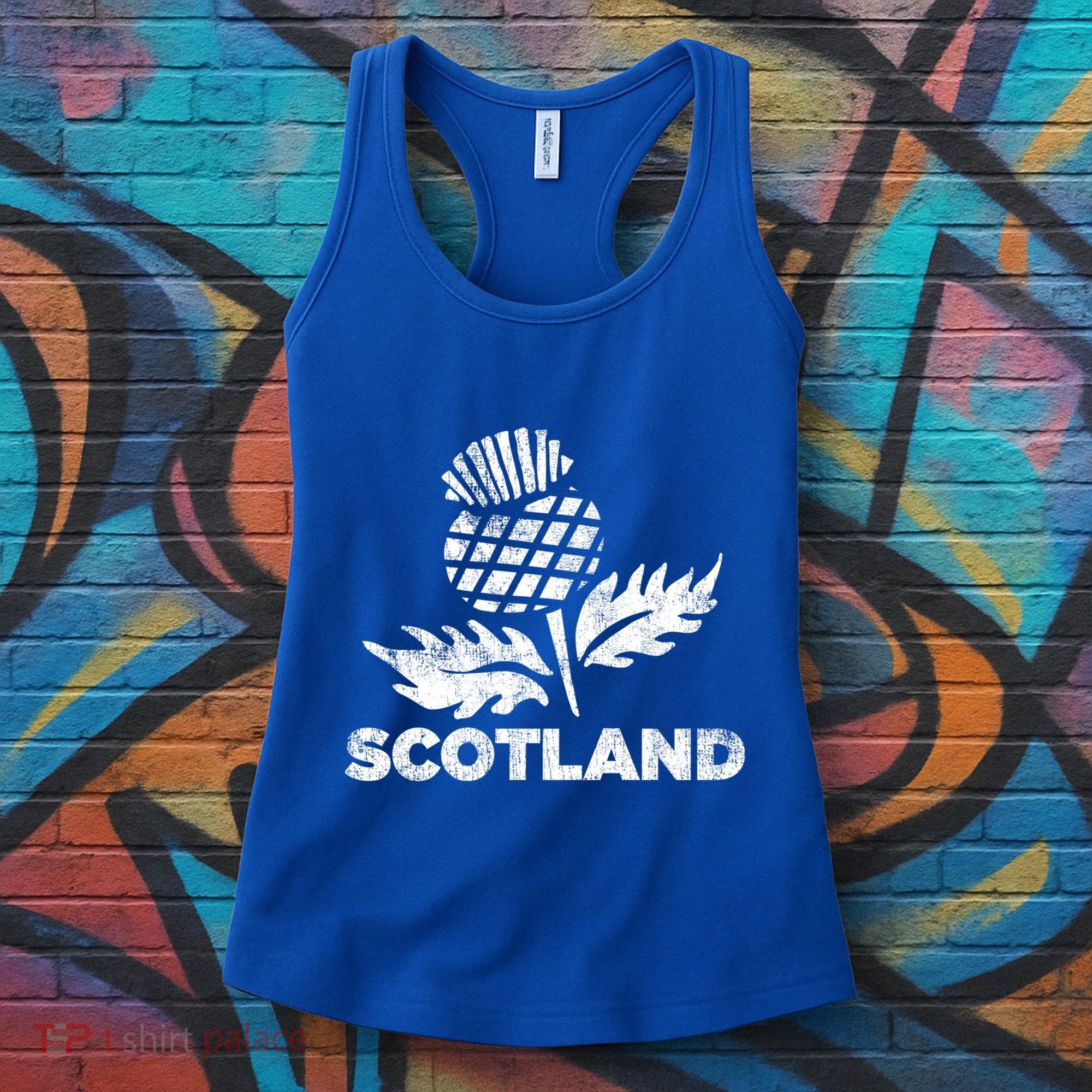 Retro Thistle Scottish Rugby Scotland Rugby Football Top Gift Women's Tank Top