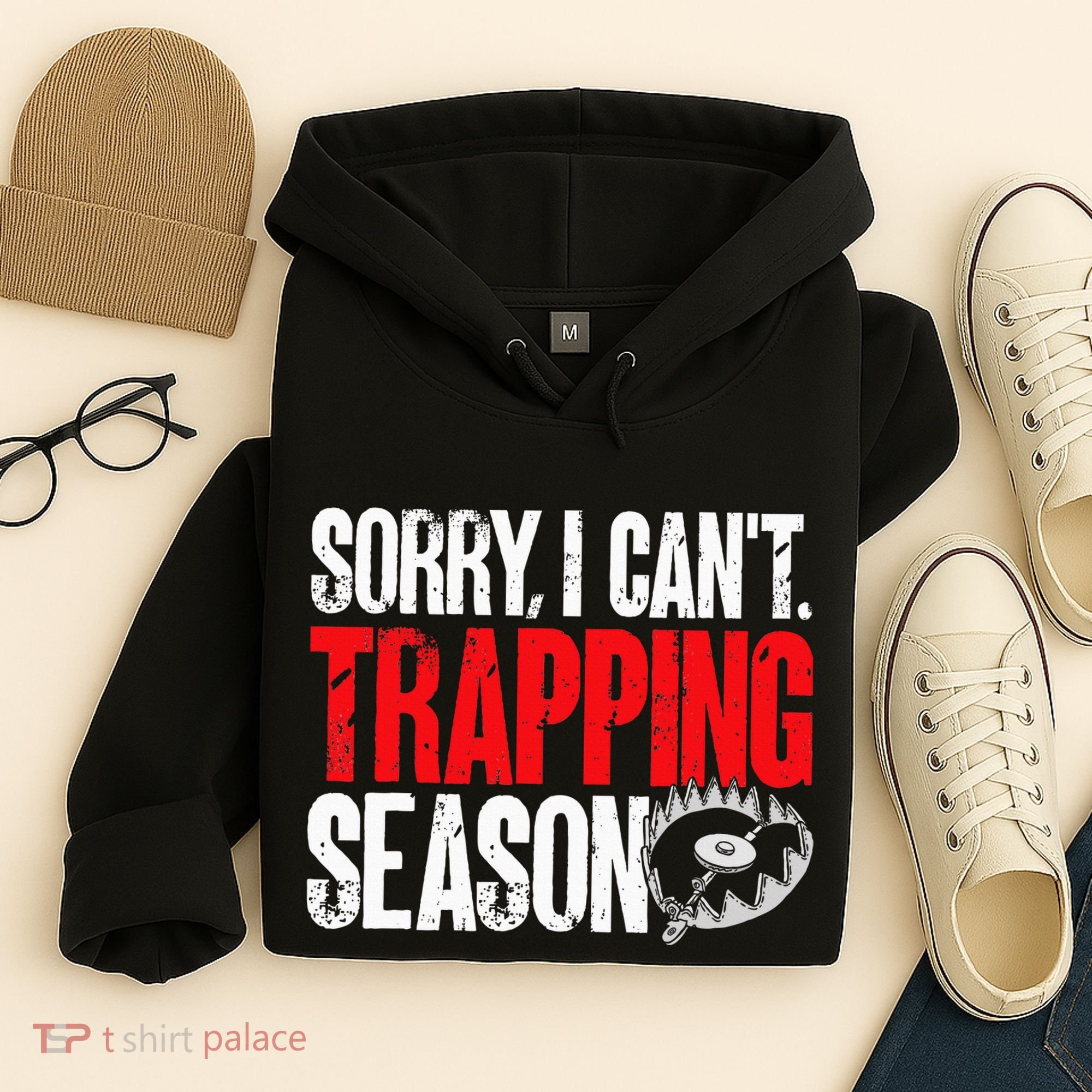retro  Trapper sorry, i can't trapping season  Hoodie