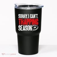 retro  Trapper sorry, i can't trapping season  Tumbler thumb 0