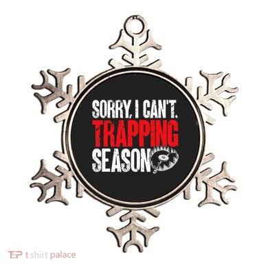 retro  Trapper sorry, i can't trapping season  Ornament