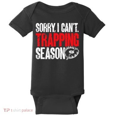 retro  Trapper sorry, i can't trapping season  Baby Bodysuit
