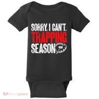 retro  Trapper sorry, i can't trapping season  Baby Bodysuit thumb 0
